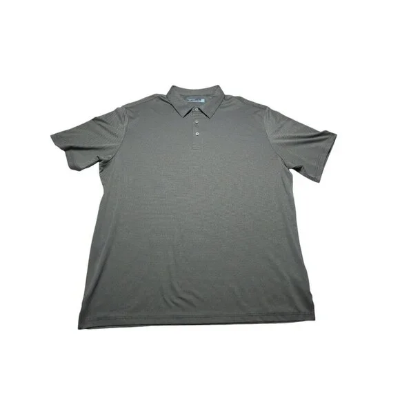 Roundtree & Yorke Men's Size - 3XT Gray Performance Golf Polo - Picture 2 of 5